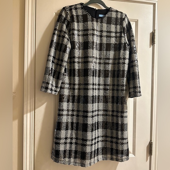 DRAPER JAMES - Three-Quarter Sleeve Sequin Sheath Dress - Picture 3 of 3